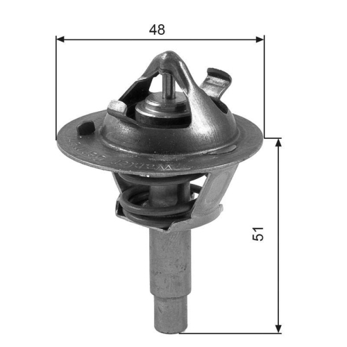 GATES Thermostat, Kühlmittel TH38490G1