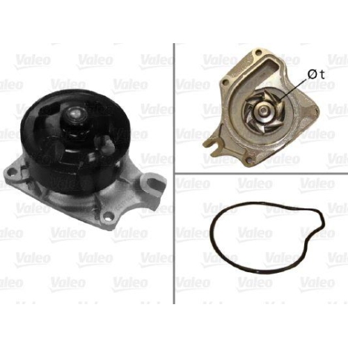 VALEO Wasserpumpe, Motork&uuml;hlung 506973