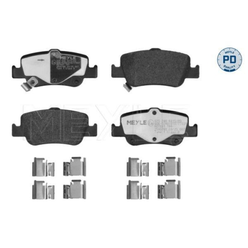 MEYLE Bremsbelagsatz, Scheibenbremse MEYLE-PD: Advanced performance and design. 025 246 6415/PD