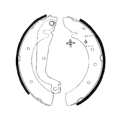 HELLA Bremsbackensatz 8DB 355 001-451