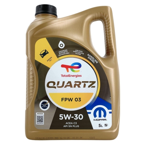Motor&ouml;l Motoren&ouml;l Total Quartz Mopar FPW03 5W-30 5 Liter Kanister 235959