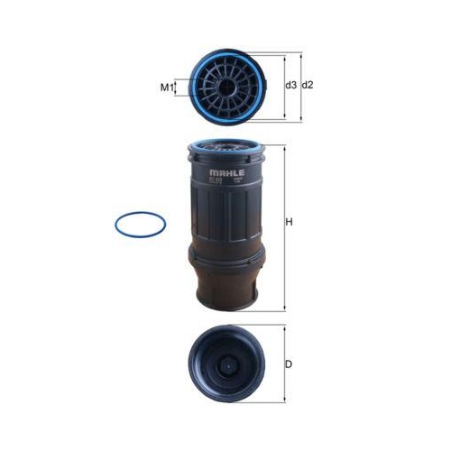 MAHLE Kraftstofffilter CleanLine KC 629D