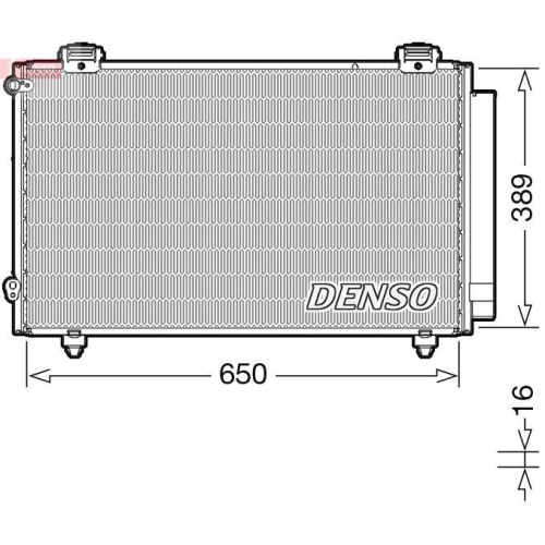 DENSO Kondensator, Klimaanlage DCN50023