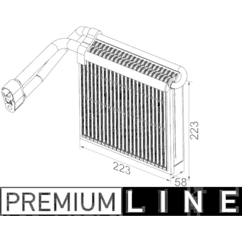 MAHLE Verdampfer, Klimaanlage BEHR *** PREMIUM LINE *** AE 98 000P