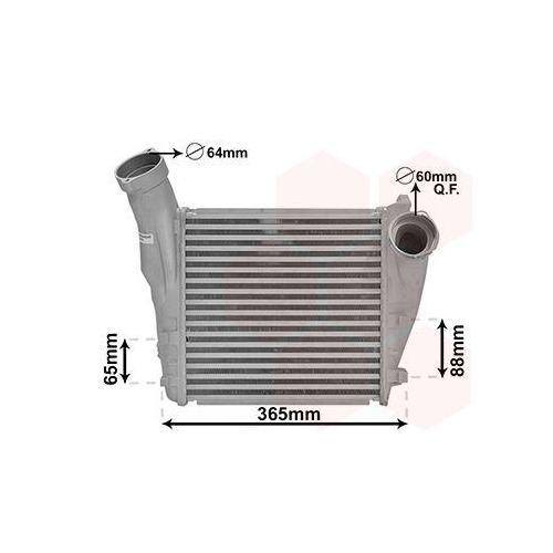 VAN WEZEL Ladeluftk&uuml;hler 74004056