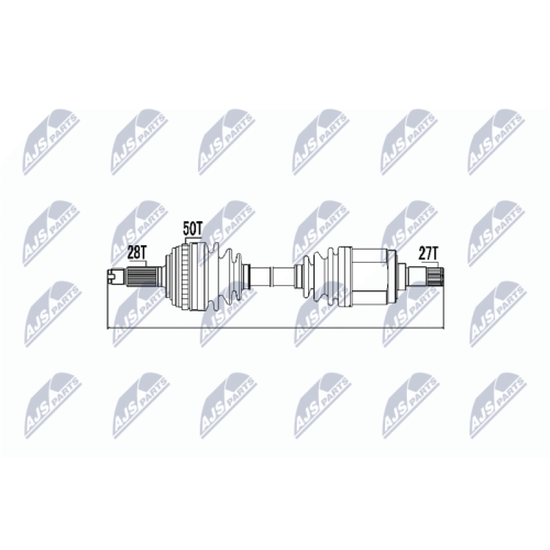 NTY Antriebswelle NPW-HD-037