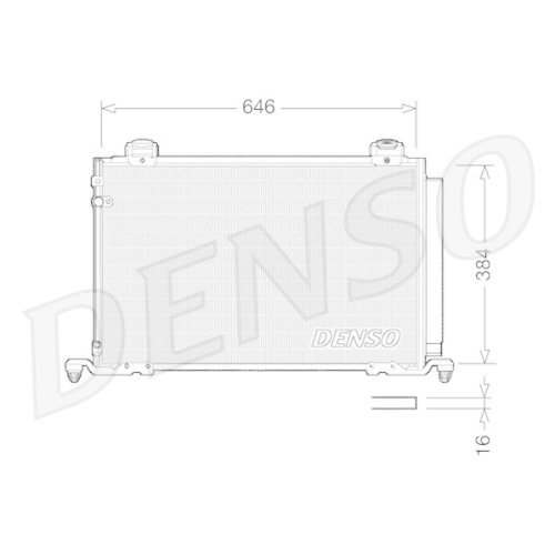 DENSO Kondensator, Klimaanlage DCN50026