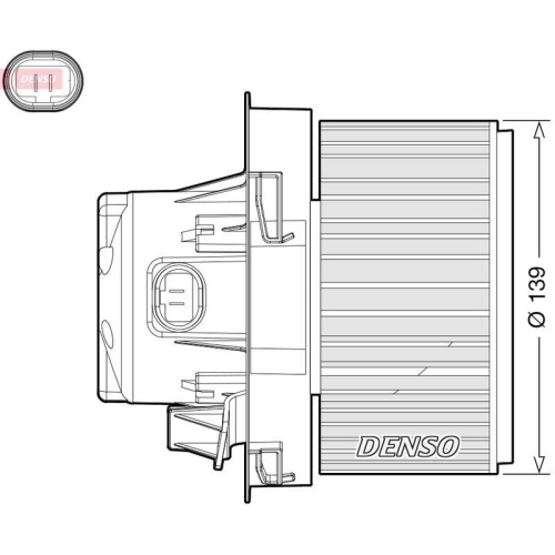 DENSO Innenraumgebl&auml;se DEA21012
