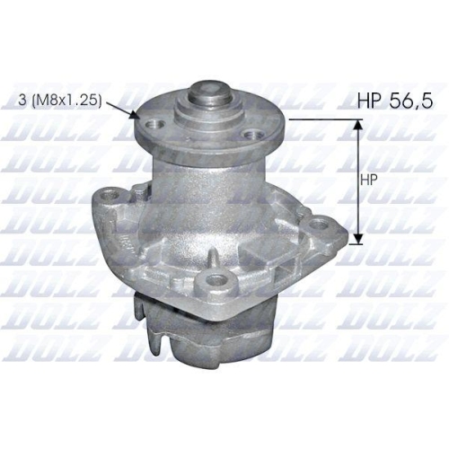 DOLZ Wasserpumpe, Motork&uuml;hlung S348