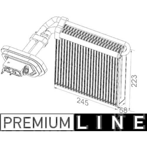 MAHLE Verdampfer, Klimaanlage BEHR *** PREMIUM LINE *** AE 99 000P