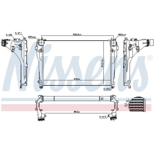 NISSENS Ladeluftkühler ** FIRST FIT ** 961565
