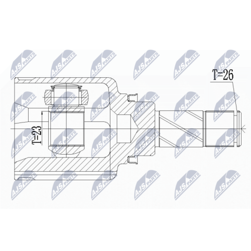 NTY Gelenksatz, Antriebswelle NPW-RE-121