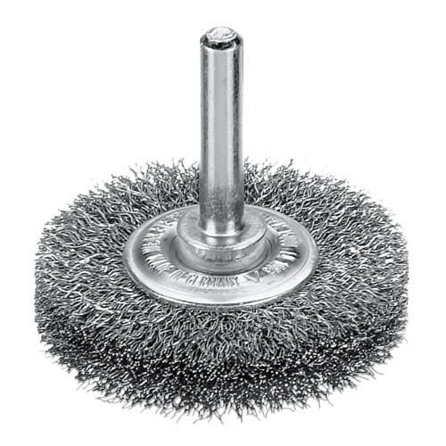Rundb&uuml;rste SRB mit 6 x 30 mm Schaft Drm 60 x 18 mm Stahldraht gewellt LESSMANN
