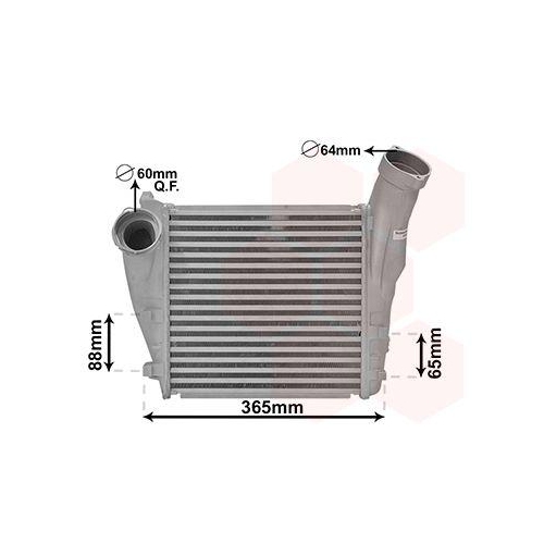 VAN WEZEL Ladeluftk&uuml;hler 74004057