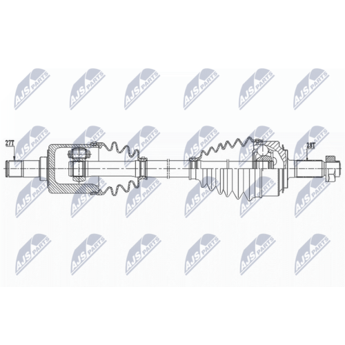 NTY Antriebswelle NPW-HD-085