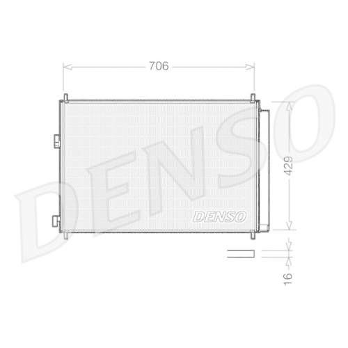 DENSO Kondensator, Klimaanlage DCN50030