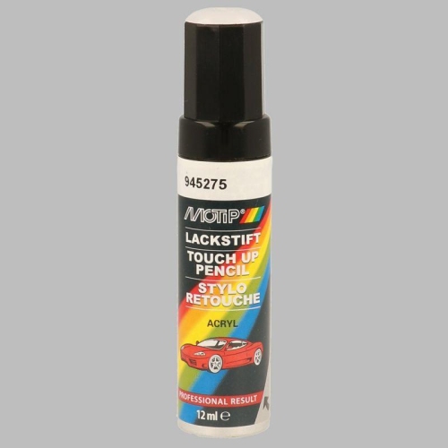 Lackstift Autolackreparatur Autofarbe Kompakt wei&szlig; gl&auml;nzend 12 ml MOTIP 945275