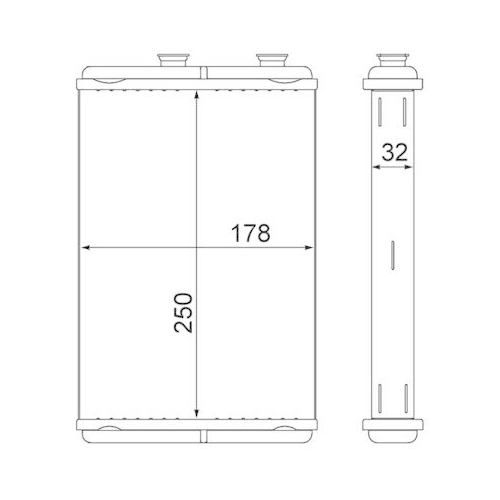 MAHLE W&auml;rmetauscher, Innenraumheizung BEHR AH 10 000S