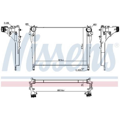 NISSENS Ladeluftkühler ** FIRST FIT ** 961571