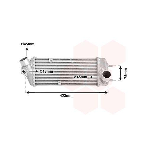 VAN WEZEL Ladeluftk&uuml;hler 82004235