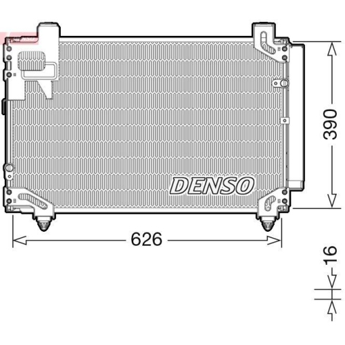 DENSO Kondensator, Klimaanlage DCN50044