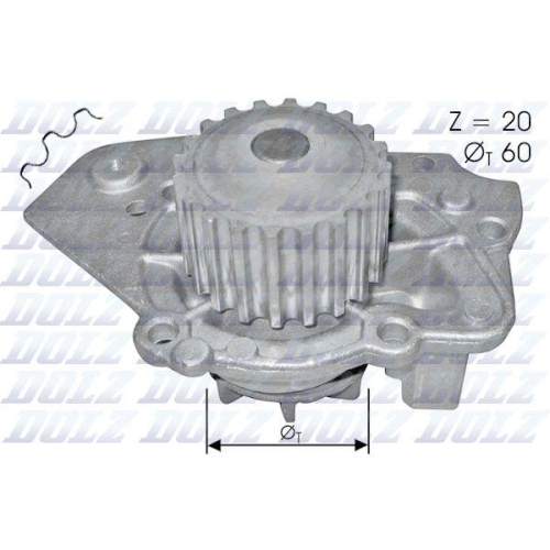 DOLZ Wasserpumpe, Motork&uuml;hlung T136