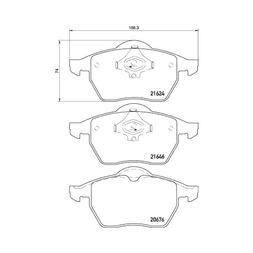 DON Bremsbelagsatz, Scheibenbremse PCP1354