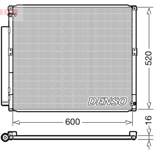 DENSO Kondensator, Klimaanlage DCN50051