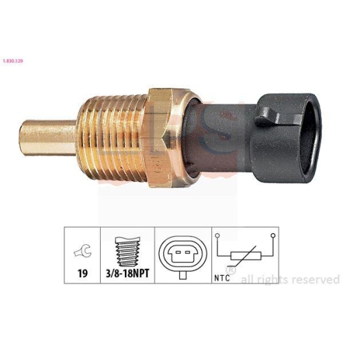 EPS Sensor, K&uuml;hlmitteltemperatur Made in Italy - OE Equivalent 1.830.129