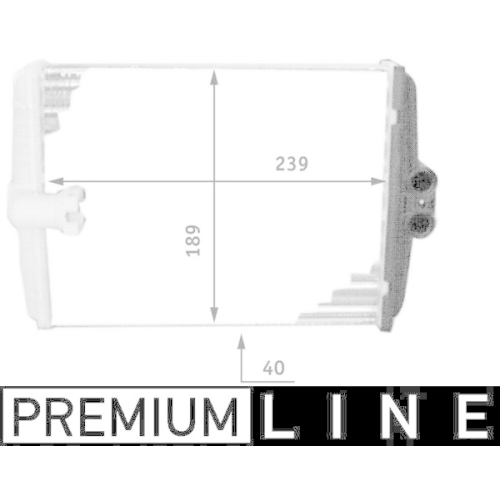 MAHLE Wärmetauscher, Innenraumheizung BEHR *** PREMIUM LINE *** AH 107 000P