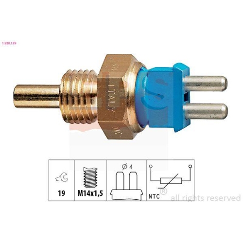 EPS Sensor, K&uuml;hlmitteltemperatur Made in Italy - OE Equivalent 1.830.139