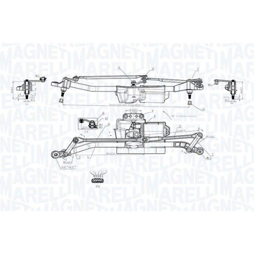 MAGNETI MARELLI Scheibenreinigungsanlage 064352403010