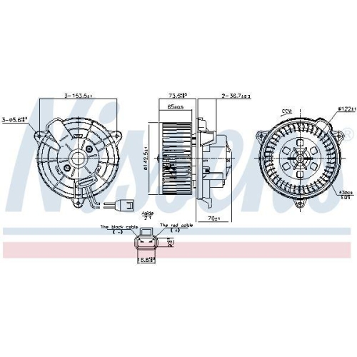NISSENS Innenraumgebl&auml;se 87649