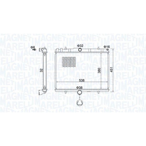 MAGNETI MARELLI K&uuml;hler, Motork&uuml;hlung 350213151800