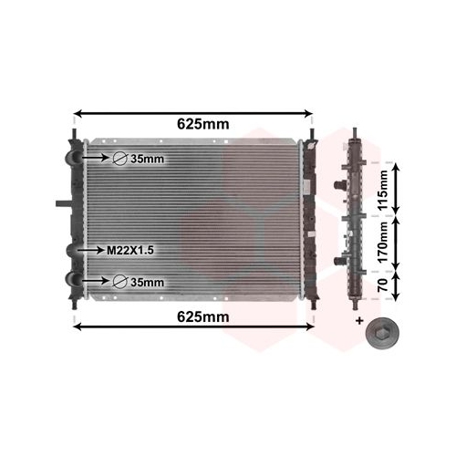 VAN WEZEL K&uuml;hler, Motork&uuml;hlung *** IR PLUS *** 17002188