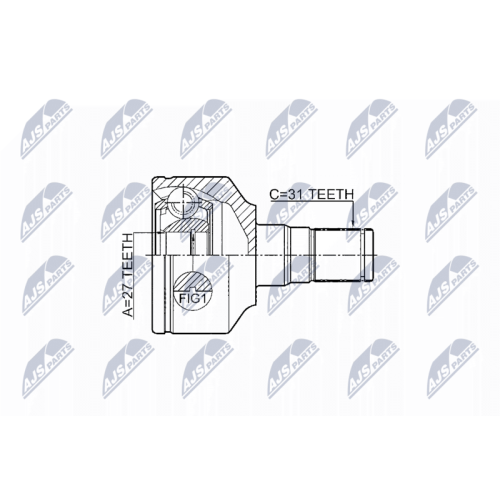 NTY Gelenksatz, Antriebswelle NPW-VV-014