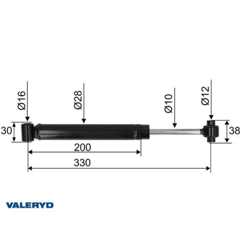 Valeryd, Auflaufd&auml;mpfer passend f&uuml;r AL-KO 131 R vor Bj. 92, CC=330