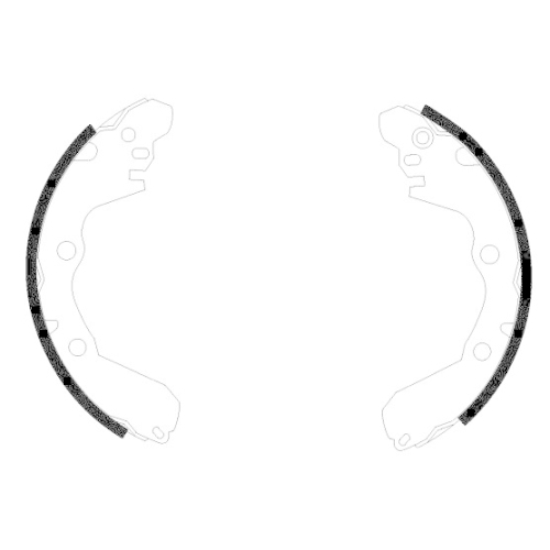 TEXTAR Bremsbackensatz 91047500