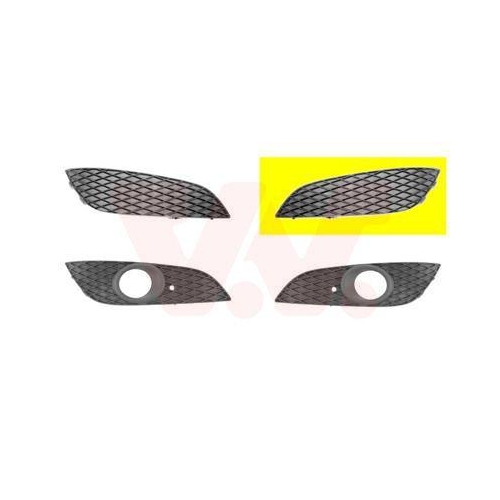 VAN WEZEL L&uuml;ftungsgitter, Sto&szlig;f&auml;nger ** Equipart ** 3748591