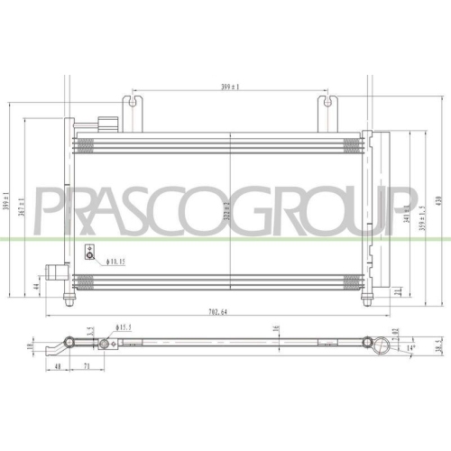 PRASCO Kondensator, Klimaanlage PrascoSelection FT360C003