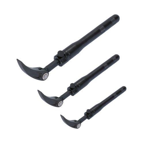 Teleskop Gelenk-Rollkopf-Hebeleisen-Satz, 3-tlg KS TOOLS 911.8185