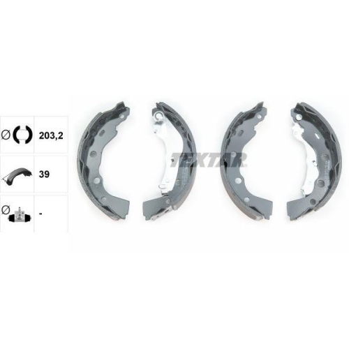TEXTAR Bremsbackensatz 91056400