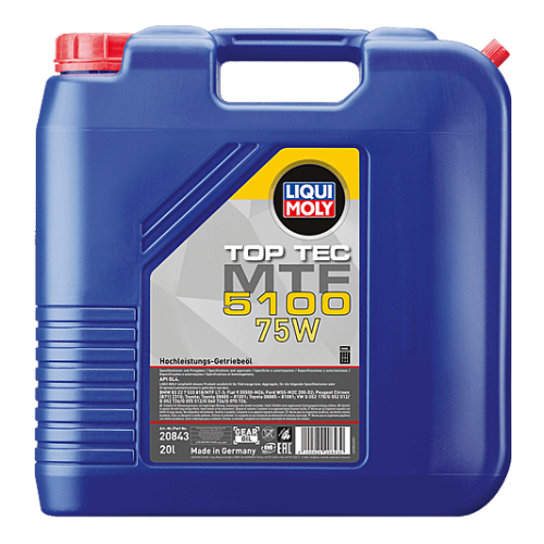 Liqui Moly Top Tec MTF 5100 75W Hochleistungs-Getriebe&ouml;l 20 Liter GL4