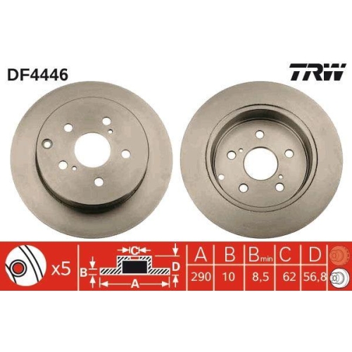 TRW Bremsscheibe DF4446
