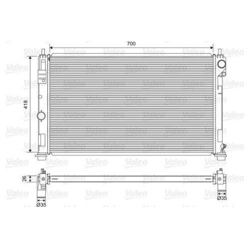 VALEO K&uuml;hler, Motork&uuml;hlung 701571