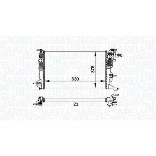 MAGNETI MARELLI K&uuml;hler, Motork&uuml;hlung 350213158300