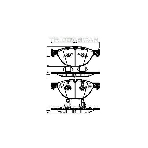 TRISCAN Bremsbelagsatz, Scheibenbremse 8110 11025