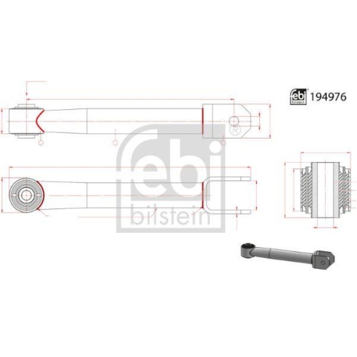 FEBI BILSTEIN Stange/Strebe, Stabilisator