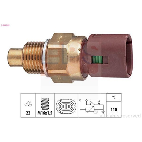 EPS Sensor, K&uuml;hlmitteltemperatur Made in Italy - OE Equivalent 1.830.555