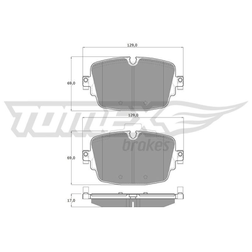 TOMEX Brakes Bremsbelagsatz, Scheibenbremse TX 16-13